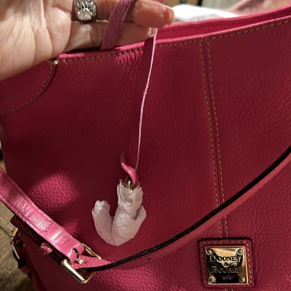 Dooney & Bourne Pink Leather Shoulder Bag. NWT - Picture 7 of 11